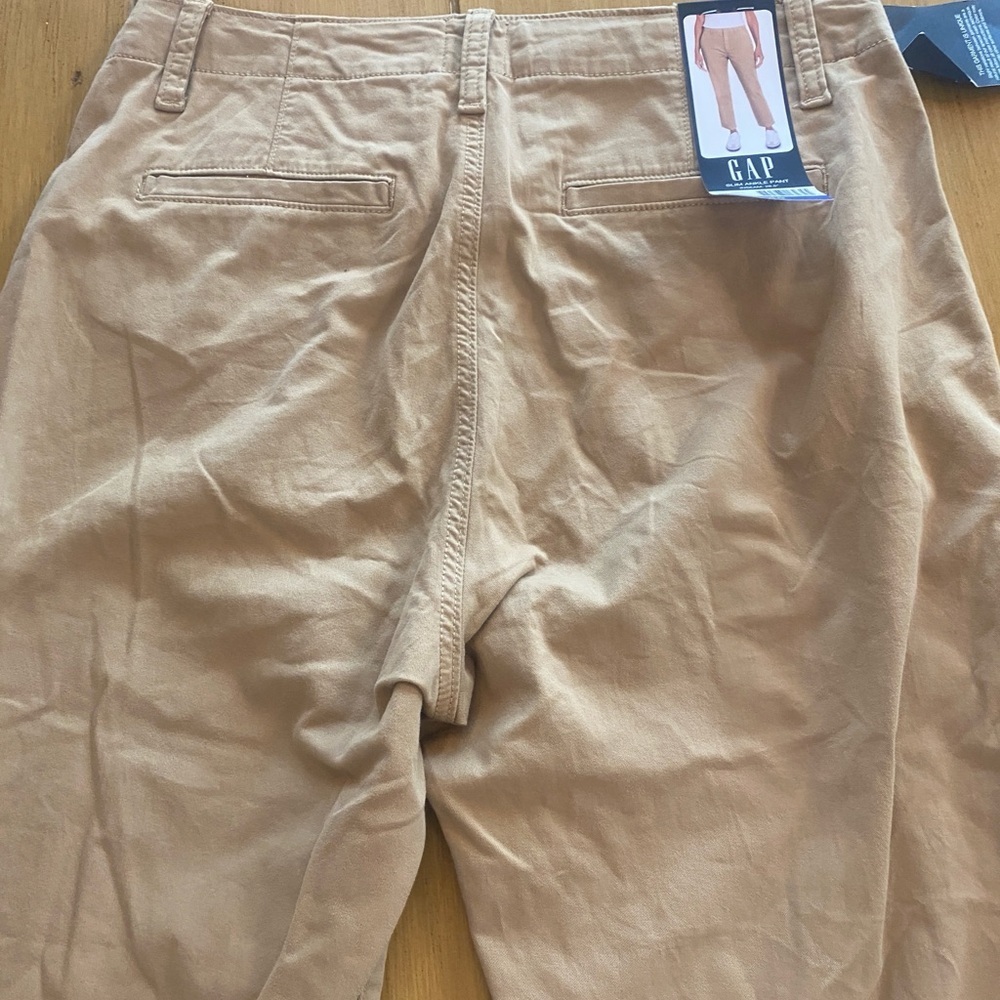 Gap Women’s Tan Crop Slim Ankle Pant New Size 10 - Picture 6 of 11